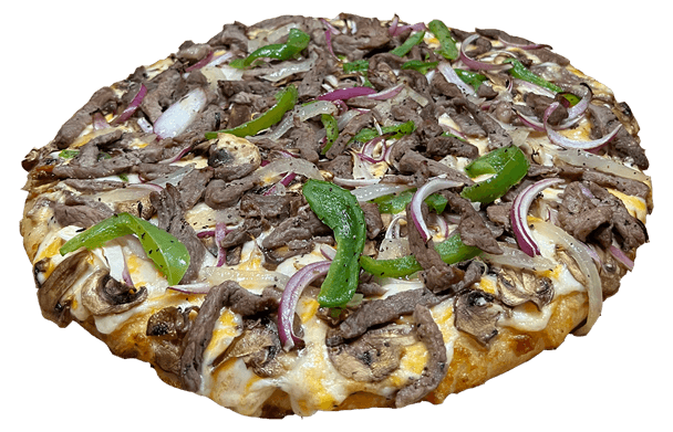 Sauteed Home Style Steak Pizza